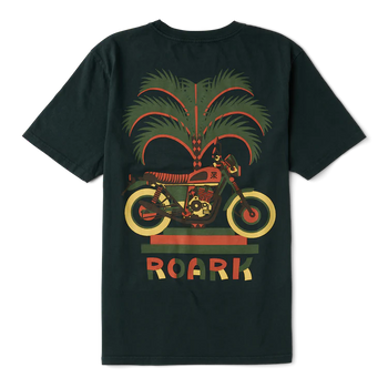 Roark - Moto Palm T-Shirt - Washed Black - Board Of Missoula