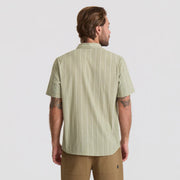 Roark - Bless Up Breathable Stretch Shirt - Sage Stripe - Board Of Missoula