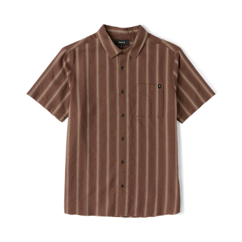 Roark - Crosswinds Woven Button Up Shirt - Coco Bean