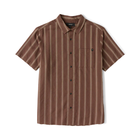 Roark - Crosswinds Woven Button Up Shirt - Coco Bean