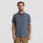 Roark - Crosswinds Woven Button Up Shirt - Neptune