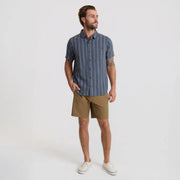 Roark - Crosswinds Woven Button Up Shirt - Neptune