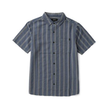 Roark - Crosswinds Woven Button Up Shirt - Neptune
