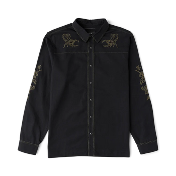 Roark - Ritual Range LS Button Up Shirt - Black - Board Of Missoula
