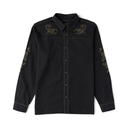 Roark - Ritual Range LS Button Up Shirt - Black - Board Of Missoula