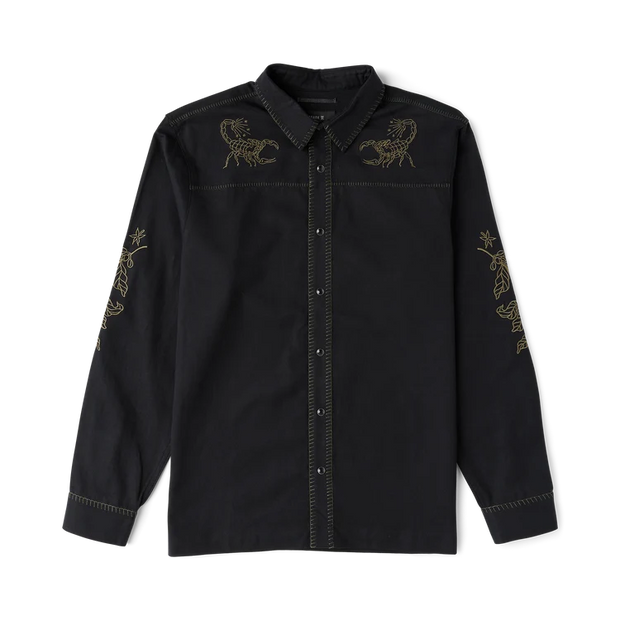 Roark - Ritual Range LS Button Up Shirt - Black - Board Of Missoula