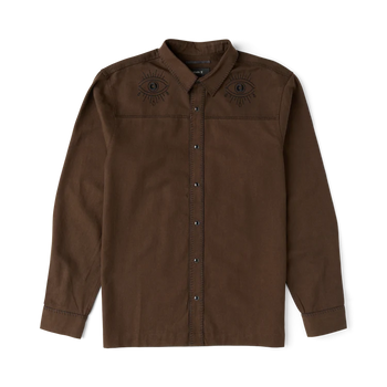 Roark - Ritual Range LS Button Up Shirt - Tobacco - Board Of Missoula