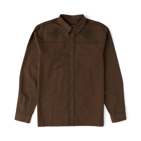 Roark - Ritual Range LS Button Up Shirt - Tobacco - Board Of Missoula