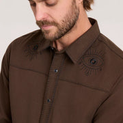 Roark - Ritual Range LS Button Up Shirt - Tobacco - Board Of Missoula