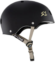 S1 Helmet Co - Lifer Helmet -  Black Matte / Tan Straps