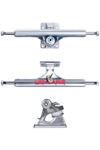 Slappy Trucks - Curb Killer II Hollow Inverted KP Trucks - Polished Silver