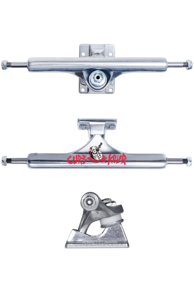 Slappy Trucks - Curb Killer II Hollow Inverted KP Trucks - Polished Silver