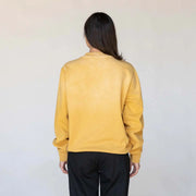 Welcome - Vamp Enzyme Wash Emb. Crewneck - Mineral Yellow