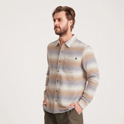 Roark - Crossroads Flannel - Stripe Bone