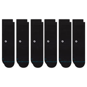 Stance - Core 6 Pack Crew Sock - Black