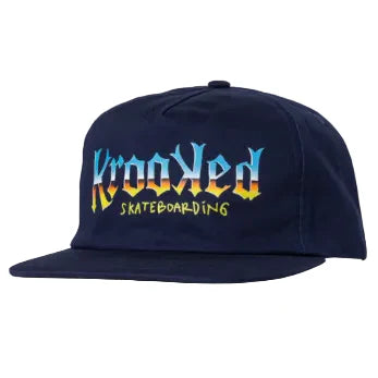 Krooked - Chrome Zone Snapback Hat - Navy