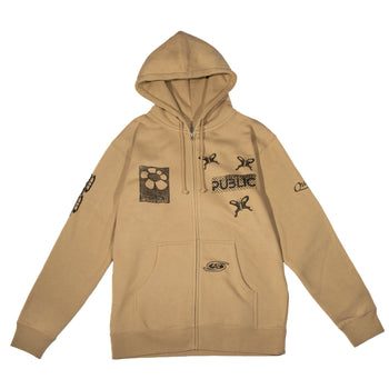 Public - Sum Zip Hoodie - Brown