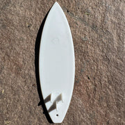 LC Boards - Finger Surf Board - White with Leash