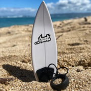 LC Boards - Finger Surf Board - White with Leash