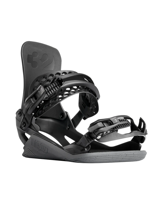 ThirtyTwo - Fase Basin Public Snowboard Bindings 2027- Black / Grey
