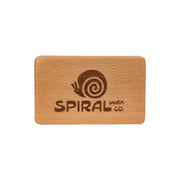 Spiral Wax Co. - Brass Wax Brush - Natural Wood