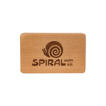 Spiral Wax Co. - Brass Wax Brush - Natural Wood
