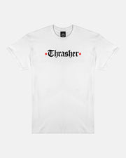 Thrasher - Spitfire End of Oath T-Shirt - White - Board Of Missoula