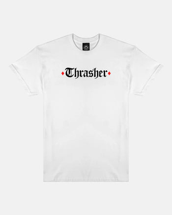 Thrasher - Spitfire End of Oath T-Shirt - White - Board Of Missoula