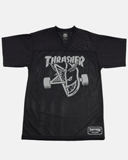 Thrasher - Spitfire Thrash & Burn Football Jersey - Black - Board Of Missoula