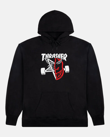 Thrasher - Spitfire Thrash & Burn Hoodie - Black - Board Of Missoula