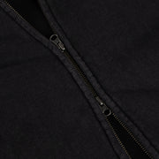 Dime - Distressed Terry Zip Hoodie - Acid Black