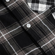 Dime - Triple Plaid Shirt - Black