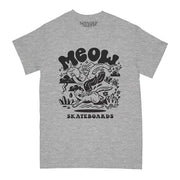 Meow Skateboards - Heddy T-Shirt - Heather Grey