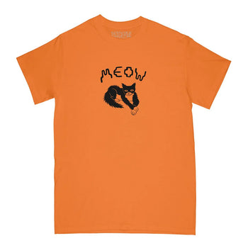 Meow Skateboards - Cross Paw T-Shirt - Tangerine