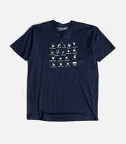 Antihero - Damn Pigeons T-Shirt - Navy / Yellow - Board Of Missoula