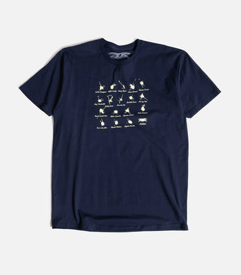 Antihero - Damn Pigeons T-Shirt - Navy / Yellow - Board Of Missoula