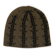 Corduroy - Tribalwire Reversible Skully Beanie - Black / Green