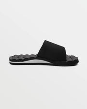 Volcom - Recliner Slide Sandal - Black / White