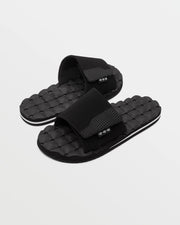 Volcom - Recliner Slide Sandal - Black / White