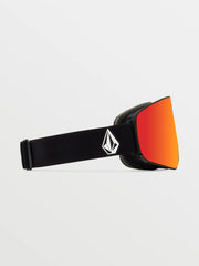 Volcom - Odyssey Goggle Matte Black - BL Yellow / Red Chrome