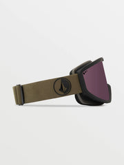 Volcom - Footprint Goggle - Military Black+ Bonus Lens