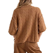 Volcom - Oversized Cable Sweater - Camel