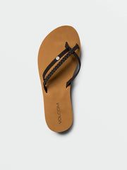Volcom - Thrills II Sandals - Black - Board Of Missoula