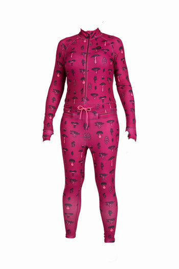 Airblaster - Women's Hoodless Ninja Suit - Plum Mushroom