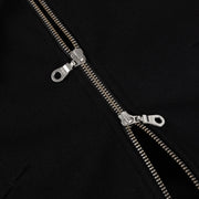 Dime - Cropped Zip Hoodie - Black