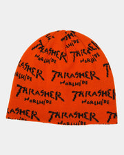 Thrasher - Worlwide Skully Beanie - Orange