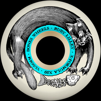 Bones - Lilley Black Cat X-Formula v5 Sidecuts 99a Wheels - 56mm