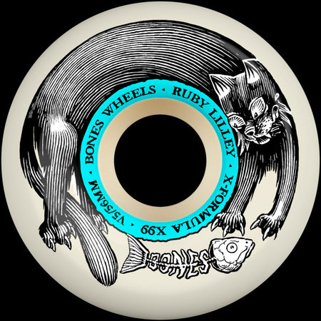 Bones - Lilley Black Cat X-Formula v5 Sidecuts 99a Wheels - 56mm