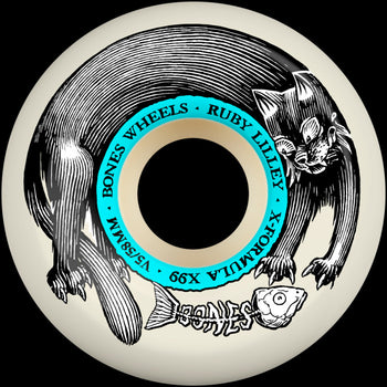 Bones - Lilley Black Cat X-Formula v5 Sidecuts 99a Wheels - 58mm