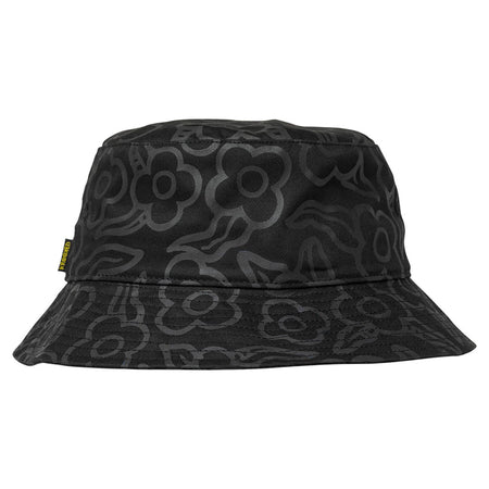 Krooked - Flowers Bucket Hat - Black